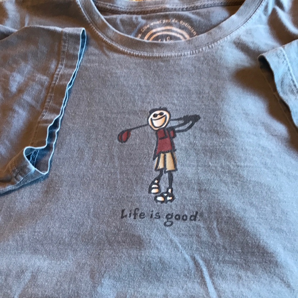 Life is good golfers shirt!